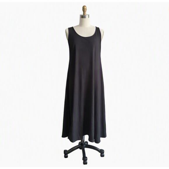 Eileen Fisher Dresses & Skirts - Eileen Fisher Fine Jersey Crew Neck Dress in black Size S NWOT